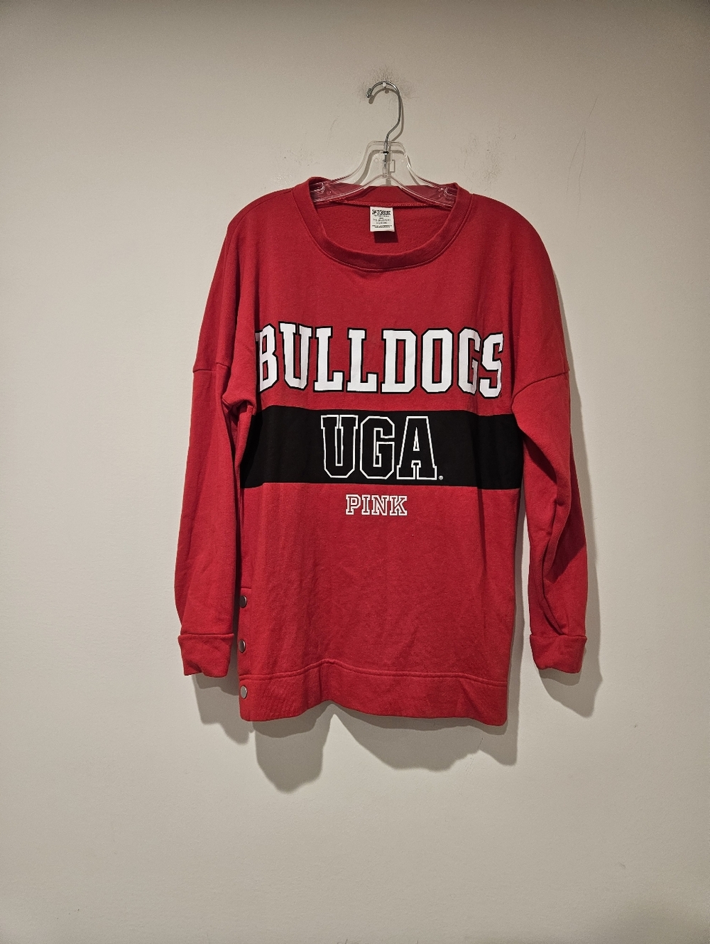 PINK Victoria's Secret Red Bulldogs Crewneck Sweatshirt , Size XS
